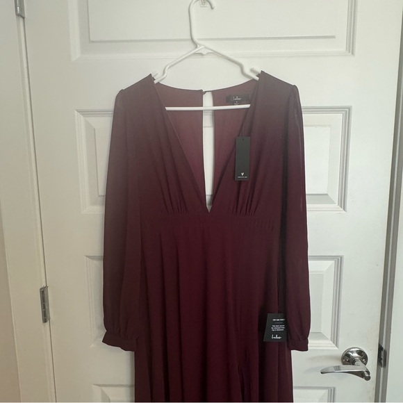 Lulu's All My Life Burgundy Long Sleeve Maxi Dress - Picture 5 of 7
